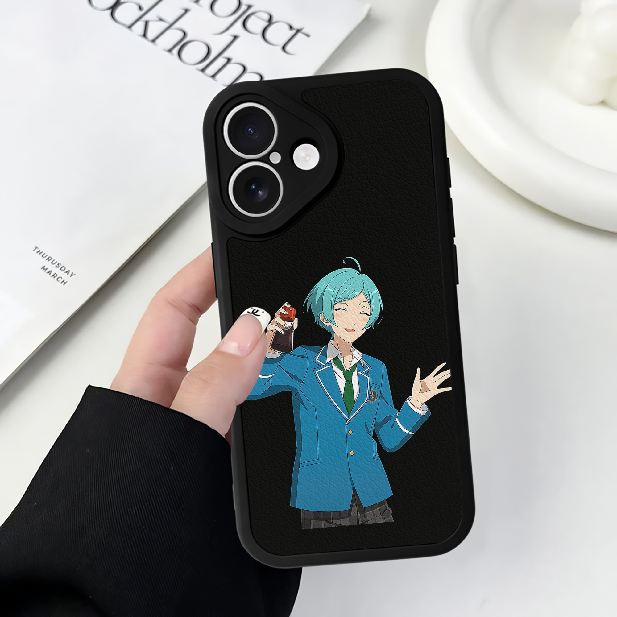 （画像用） あんさんぶるスターズ! Ensemble Stars 【iPhone 16シリーズ対応】シリコンスマホケース（レザー調） 材質：シリコン